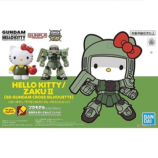 Hello Kitty / Zaku II Green (SD Gundam Cross Silhouette)